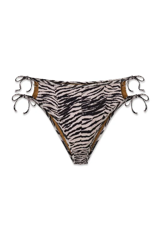 Slate Pop Sports Bra for Speed -Seychelles - Callie Bottom - Zebra 經典比基尼下身