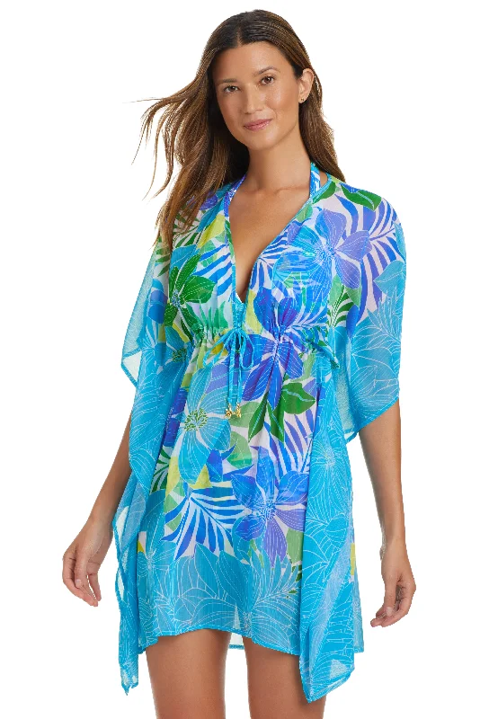 Red flow swimwear -Bleu Rod Beattie Fresh Takes Caftan