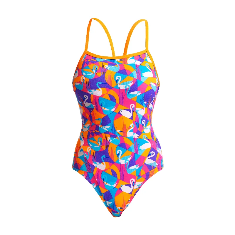 Bikini flow swimwear -Swim Swan | Ladies Single Strap One Piece