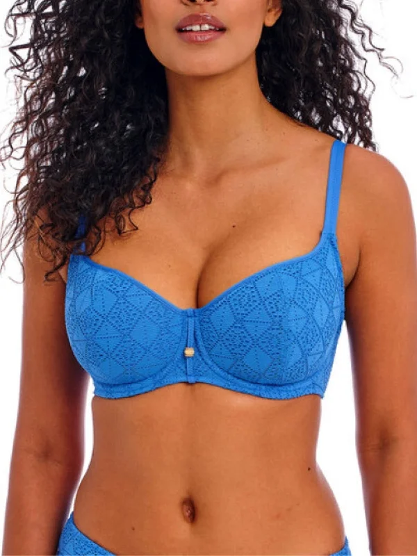 Stretch-flow swimwear -Nomad Nights Sweetheart Bikini Top - Atlantic