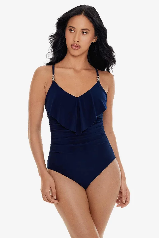 Proof-fit swimwear -Magicsuit Navy Isabel One Piece