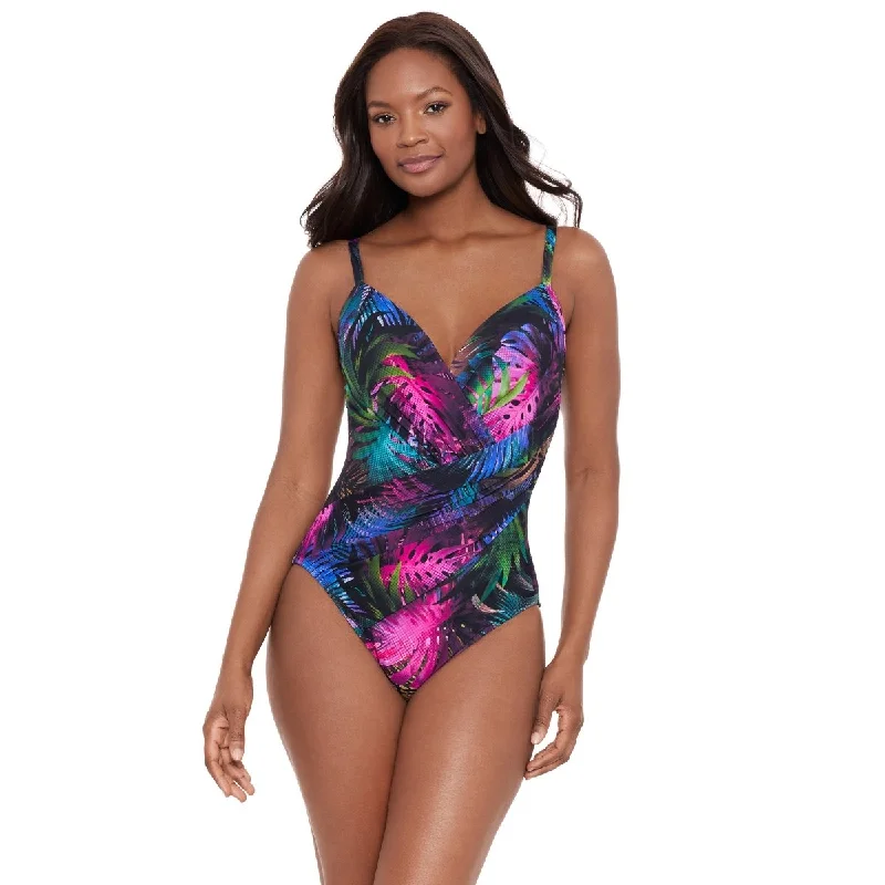 Lake-fit swimwear -MIRACLESUIT PIXEL PALMAS BONITA ONE PCE