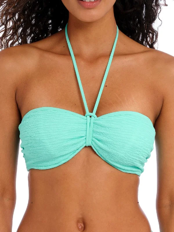 Smooth-chic swimwear -Ibiza Waves Bandeau Bikini Top - Frozen