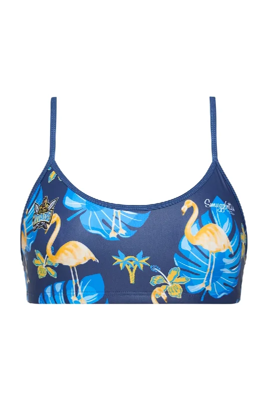 Bikini chic swimwear -Freshwater Top in Gold Coast Titans