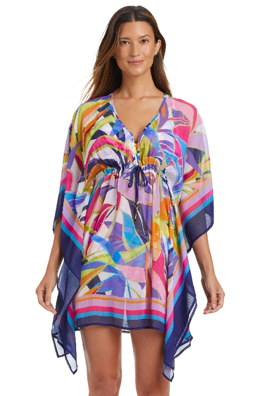 Stretch-chic swimwear -Bleu Rod Beattie Living Color Caftan