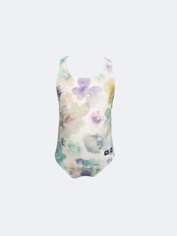 Purple chic swimwear -PLAY MULTI COLOR FLORAL SWIMSUIT [FINAL SALE]