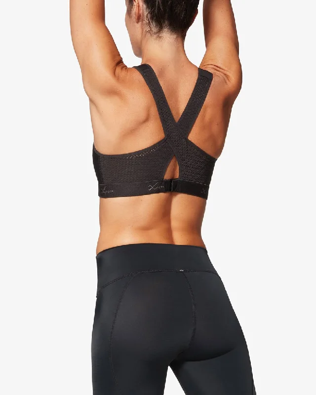 Forest Tough Sports Bra for Versatility -Xtra Support High Impact Sports Bra: Black