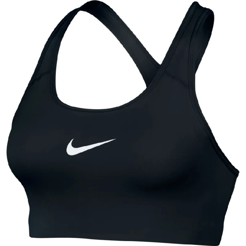 Slate Chic Sports Bra for Lifting -Nike Swoosh Bra - Black