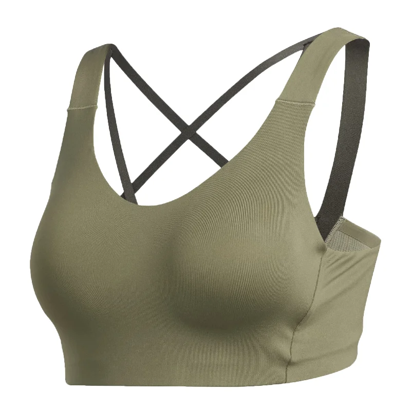 Sapphire Wild Sports Bra for Agility -adidas Women's Stronger For It Alpha Sports Bra Legacy Green