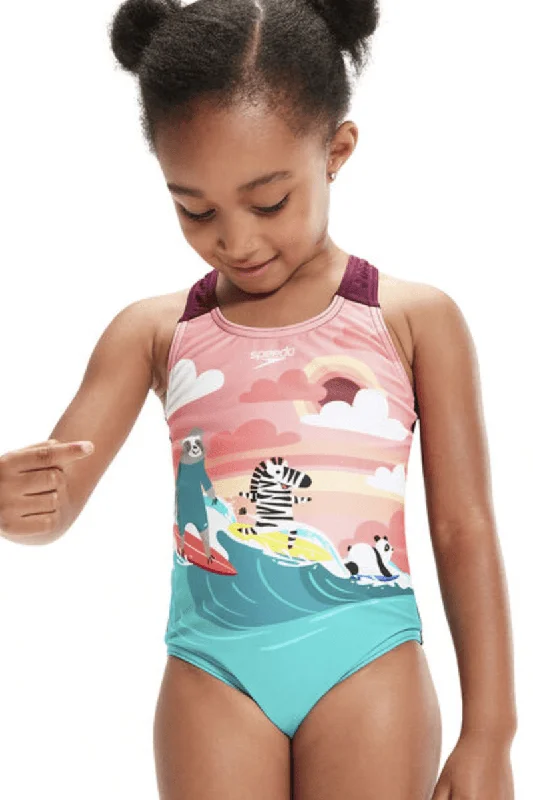 Chic-flow swimwear -Speedo Toddler Girls Digital Printed Swimsuit