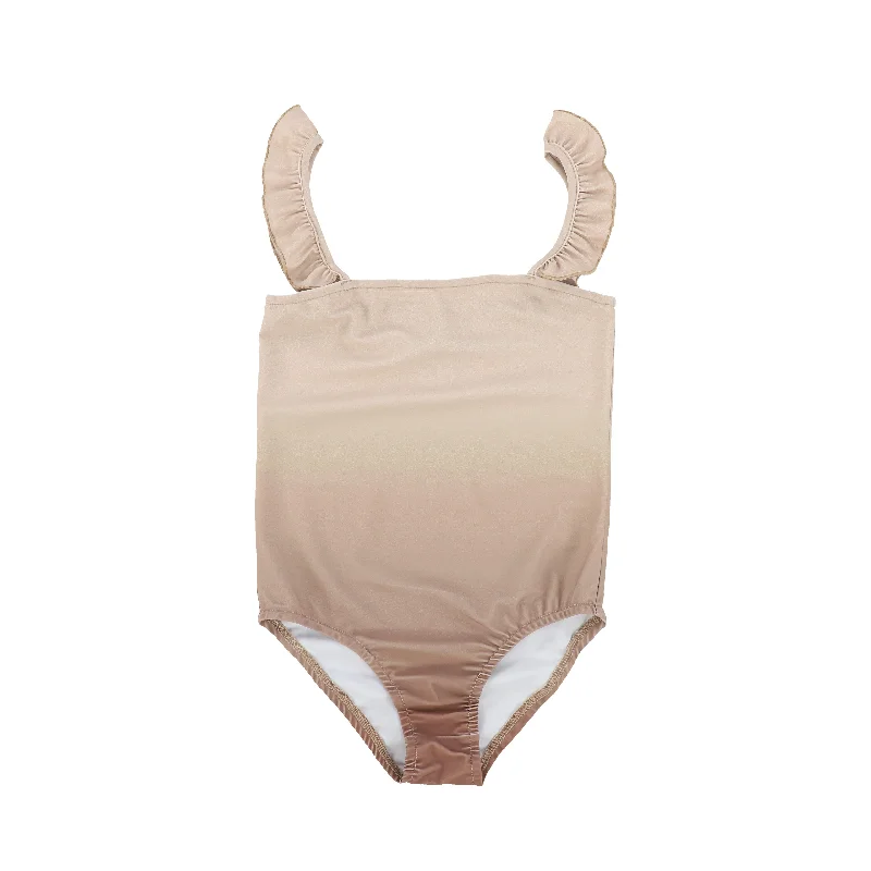 Fade-fit swimwear -WATER CLUB TAUPE OMBRE SWIMSUIT [Final Sale]