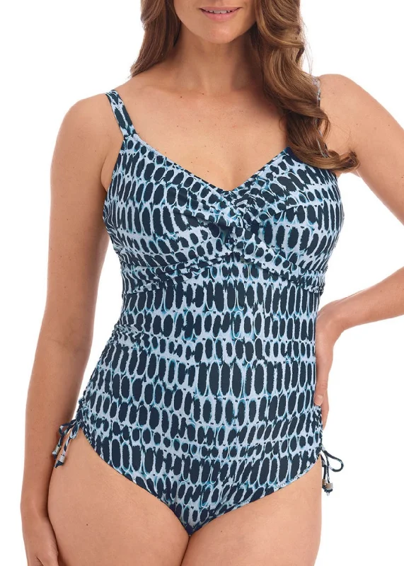 Leaf-core swimwear -Kotu Twist Front Swimsuit - Ink