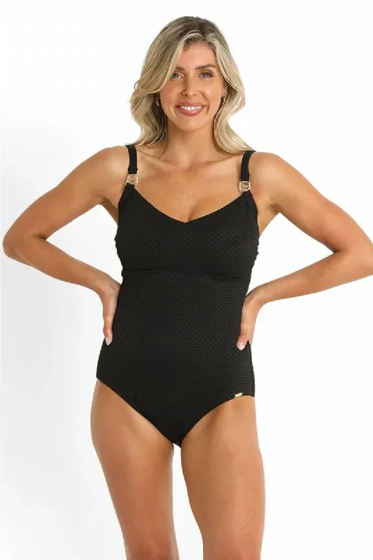 Grip-core swimwear -Jantzen Limitless F/G Minimiser One Piece Swimsuit Royal & Black