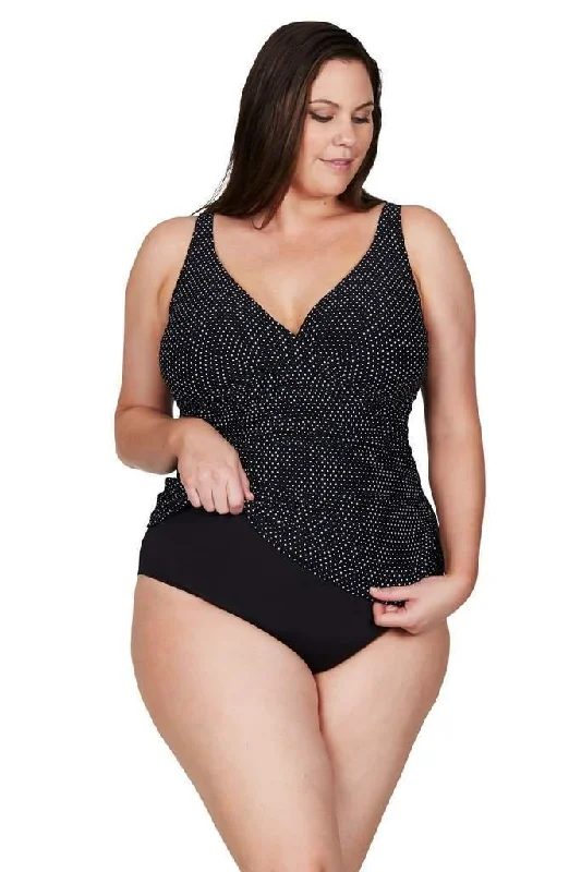 Rose Petite Sports Tank Top for Small Frames -Artesands AT3721PR Multicup Fit Tankini Plus Size