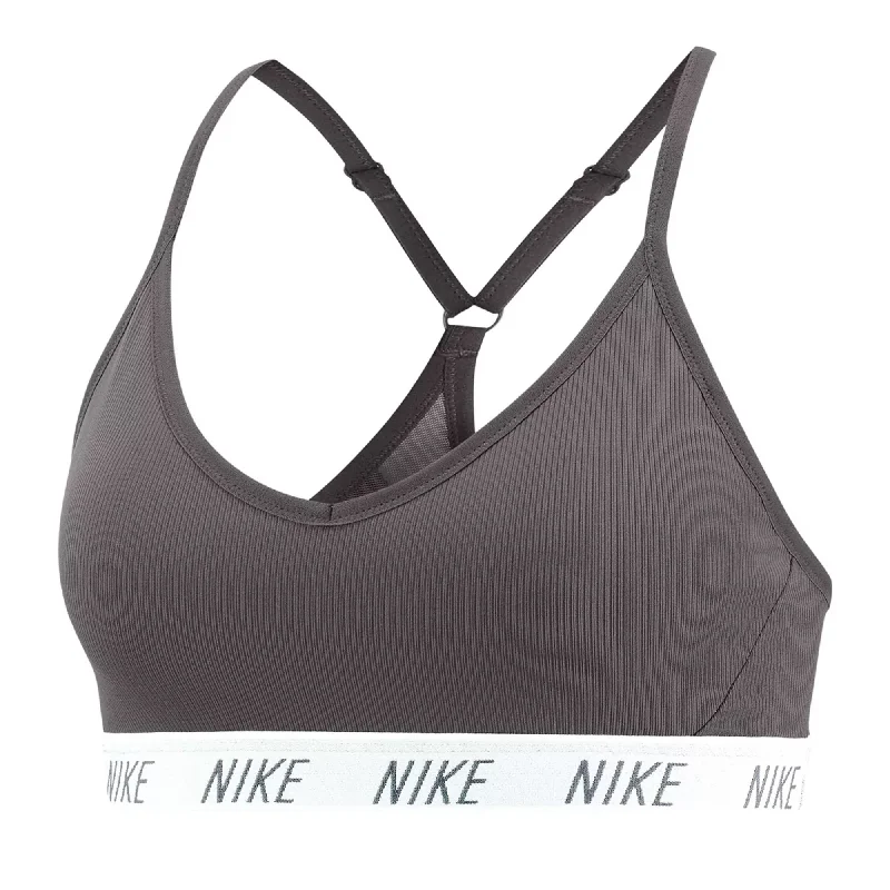 Amber Lock-In Sports Bra for Versatility -Nike Women's Indy Yoga Sports Bra Grey/White