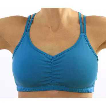 Stretch Pro Sports Bra for Pilates -Lagoon Strappy Top Sports Bra