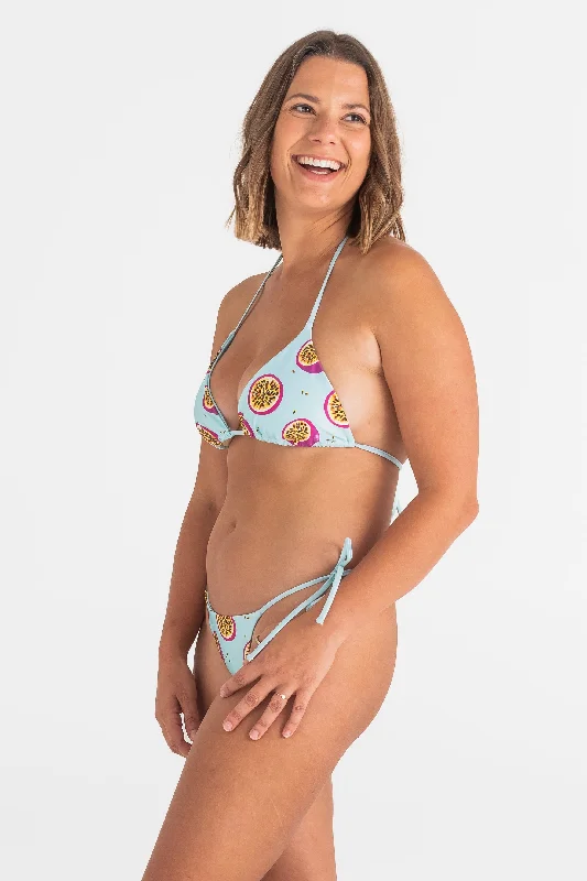 Lounge-core swimwear -Tallows Tri Top in Passionfruit