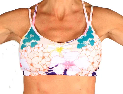 Cobalt Padded Sports Bra for Luxury -Kona Strappy Top Sports Bra