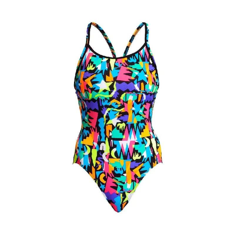 Deep-core swimwear -Paper Cut | Ladies Diamond Back One Piece