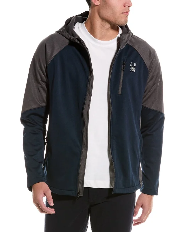 Navy run sports jacket -Spyder Mendoza Softshell Jacket