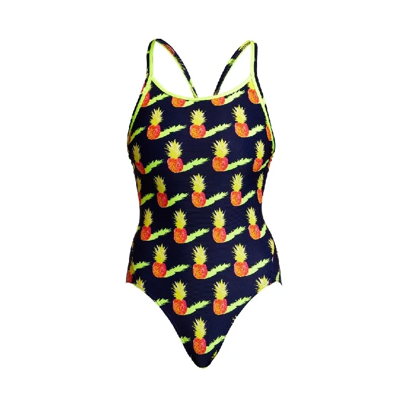 Print-flow swimwear -Golden Circle | Ladies Diamond Back One Piece