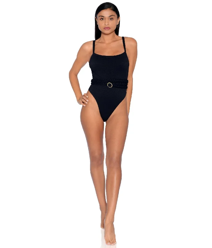 Print-core swimwear -Greece Belted One-Piece