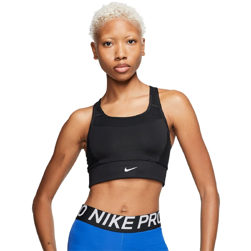 Slate Pop Sports Bra for Speed -Nike Swoosh Medium Support Womens Sports Bra