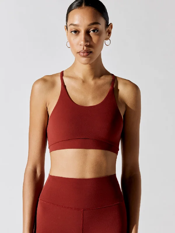 Sapphire Elite Sports Bra for Agility -Airweight Bra - Rust