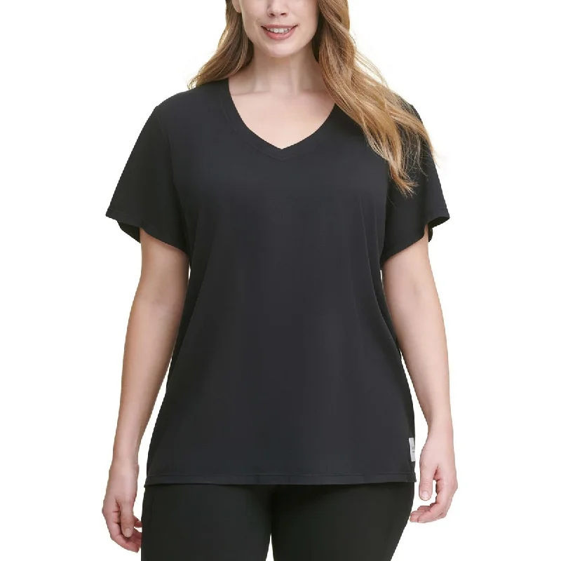 Rose Slate Sports Top for Flair -Plus Womens Cotton Activewear Pullover Top