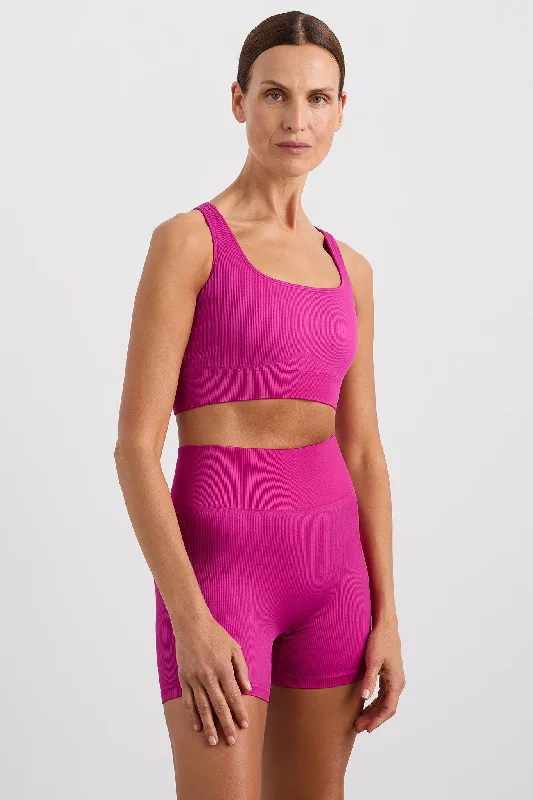 Lime X-Air Sports Top for Daily -Seamless Crop 331