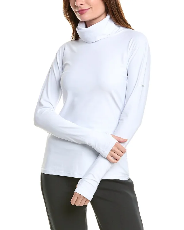 Cobalt Glide Sports Top for Luxury -SKEA Bella Turtleneck Top