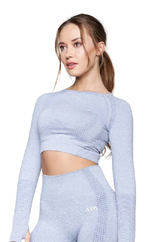 Lilac Calm Sports Top for Multi-Use -Skin Crop Top