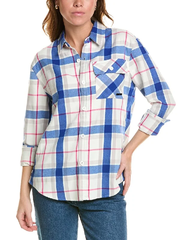 Forest Cobalt Sports Top for Stability -Spyder Fab Flannel Shirt