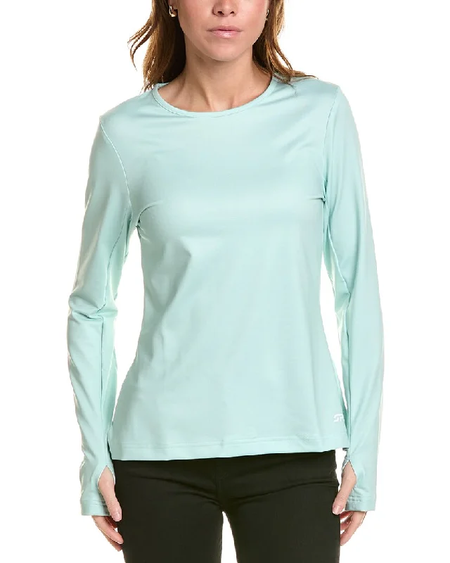 Lilac Lime Sports Top for Comfort -Spyder Lift Crewneck Top