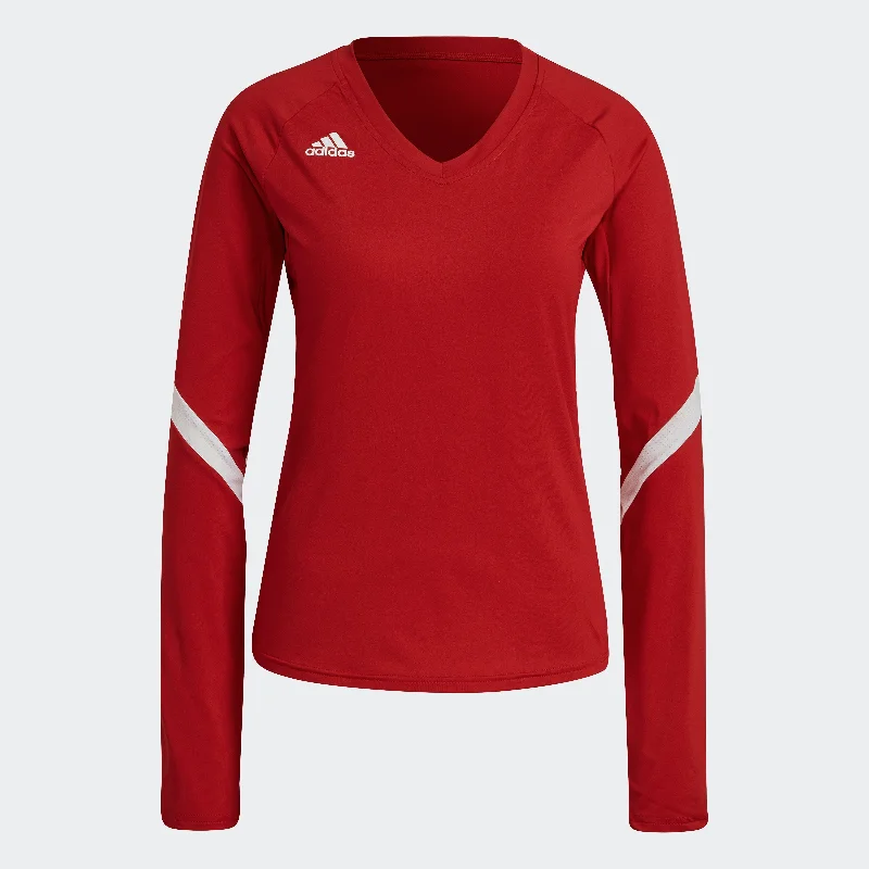 Lilac Lime Sports Top for Comfort -Women's adidas Quickset Long Sleeve Jersey