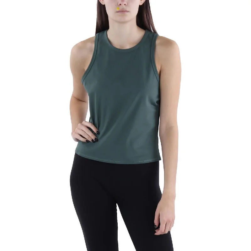 Lime All-Flex Sports Top for Minimal -Womens Sleeveless Fitness Crop Top